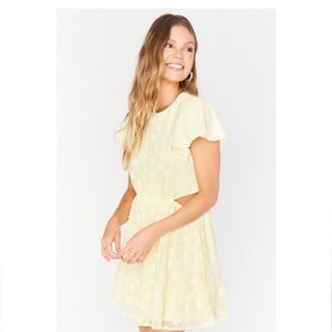 NWT- Show Me Your Mumu- Merritt Cutout Dress- Yellow